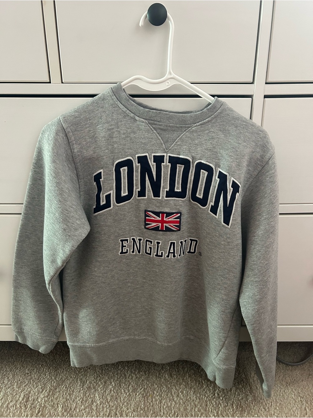 London England Grey Sweatshirt Crewneck